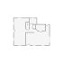 Simple interior sketch for Xactimate (501-1000 SF). Perfect for partial renovations, such as updating floors, walls, or ceilings, without full detailing.