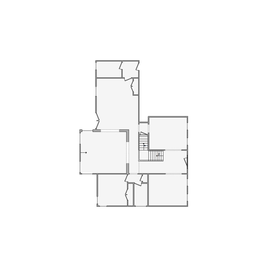 Simple interior sketch for Xactimate (4001-4500 SF). Perfect for partial renovations, such as updating floors, walls, or ceilings, without full detailing.