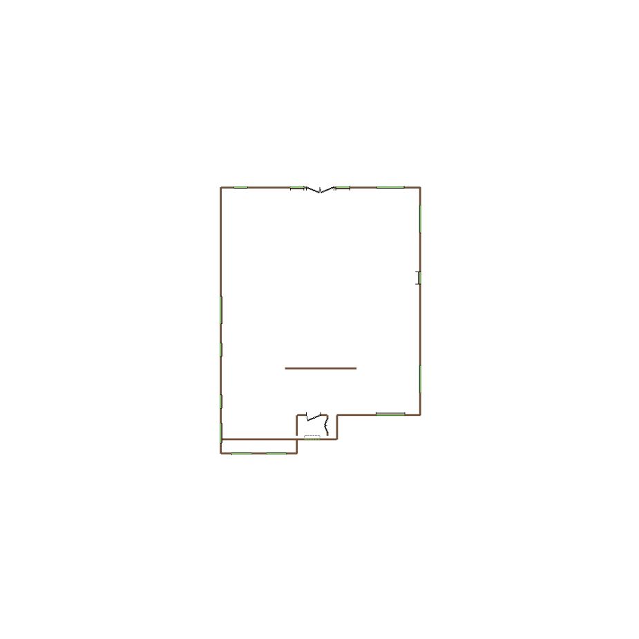 Detailed exterior sketch based on aerial imagery of a residential structure (31-40 SQ), suitable for use in damage assessment and restoration workflows in Xactimate.