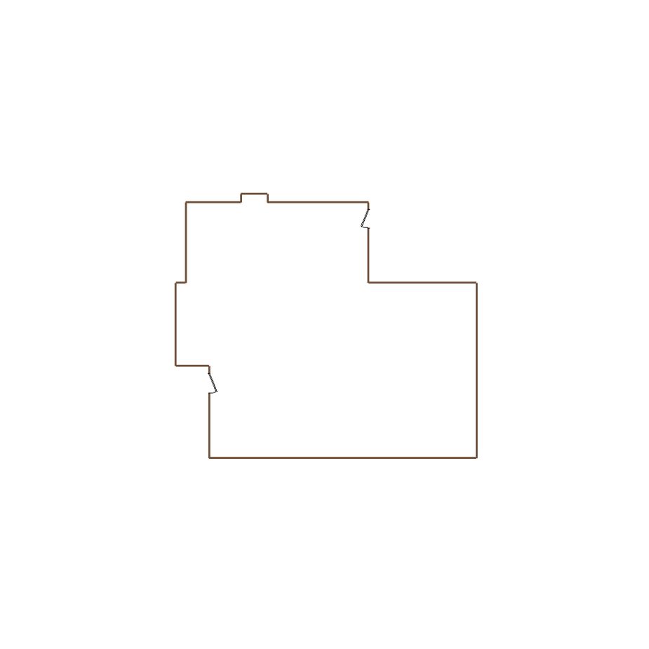 Simple exterior sketch of a residential structure (21-30 SQ), based on aerial imagery, used for estimating and documentation purposes in Xactimate.