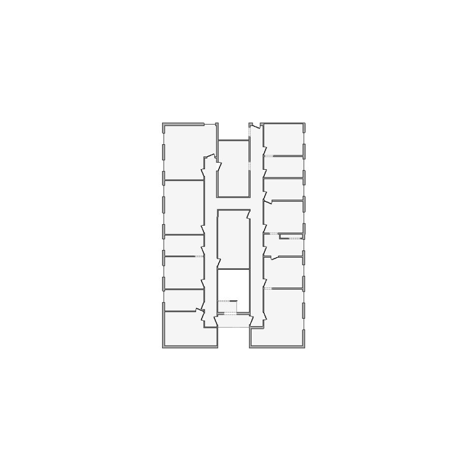 Detailed commercial interior sketch for Xactimate (6001-6500 SF). Accurate layouts for damage assessment, insurance claims, and restoration projects.