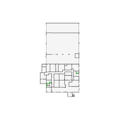Detailed commercial interior sketch for Xactimate (9501-10000 SF). Accurate layouts for damage assessment, insurance claims, and restoration projects.