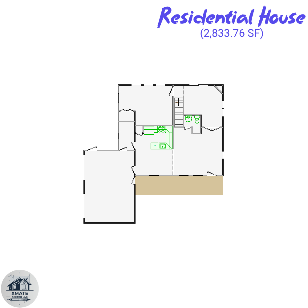 New Project Spotlight: Detailed Sketch of Fire-Damaged Family Home (2,833 sq ft)