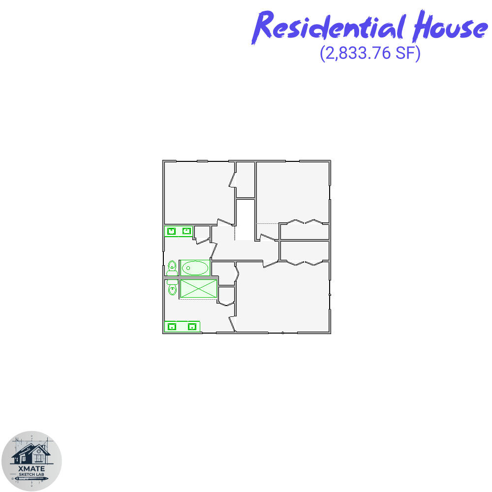 New Project Spotlight: Detailed Sketch of Fire-Damaged Family Home (2,833 sq ft)