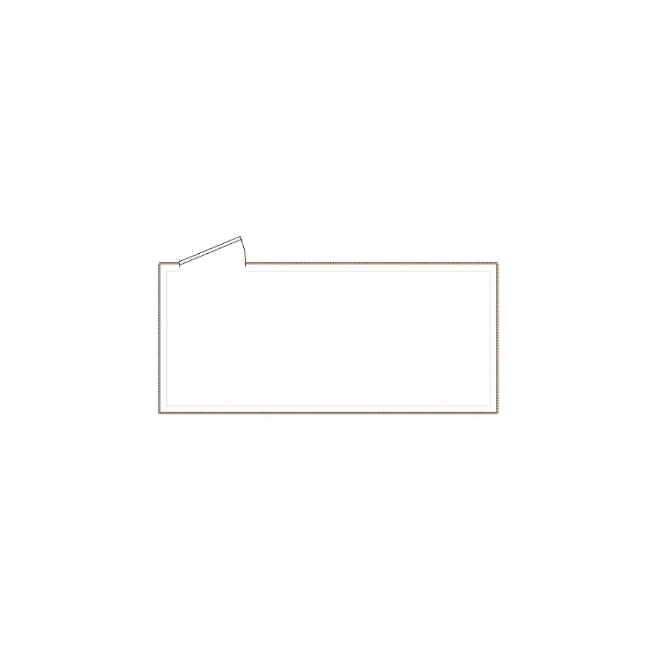Simple exterior sketch based on interior layout (1-250 SF), either provided by the client or created by us, suitable for estimating in Xactimate.