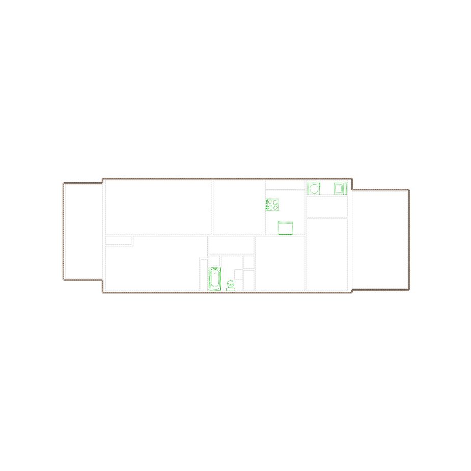 Simple exterior sketch based on interior layout (1501-2000 SF), either provided by the client or created by us, suitable for estimating in Xactimate.