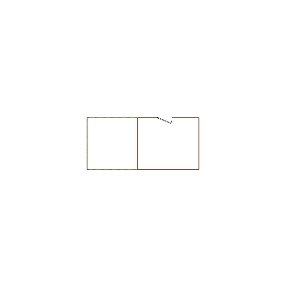 Simple exterior sketch of a residential structure (1-5 SQ), based on aerial imagery, used for estimating and documentation purposes in Xactimate.