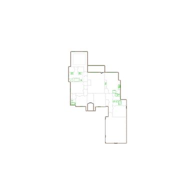 Detailed exterior sketch (2501-3000 SF) based on interior layout provided by the client or created by us. Suitable for siding, paint, and wall estimates.