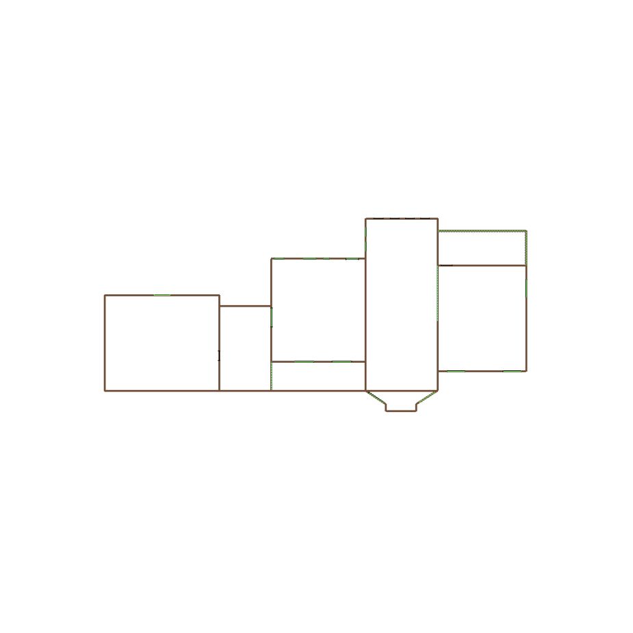Simple exterior sketch of a residential structure (31-40 SQ), based on aerial imagery, used for estimating and documentation purposes in Xactimate.