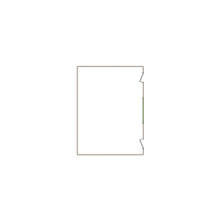 Detailed exterior sketch (501-750 SF) based on interior layout provided by the client or created by us. Suitable for siding, paint, and wall estimates.