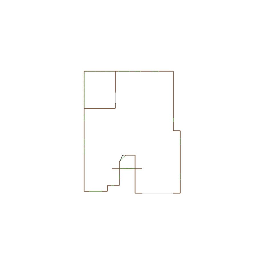 Detailed exterior sketch based on aerial imagery of a residential structure (21-30 SQ), suitable for use in damage assessment and restoration workflows in Xactimate.