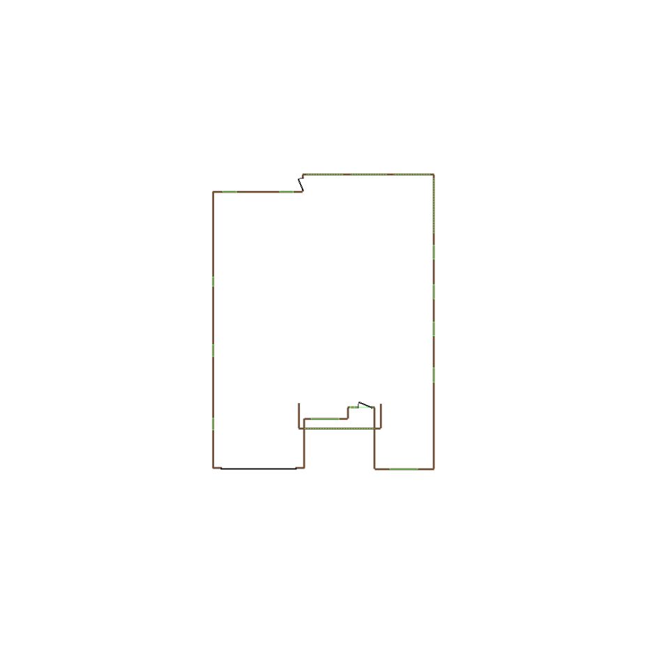 Detailed exterior sketch based on aerial imagery of a residential structure (21-30 SQ), suitable for use in damage assessment and restoration workflows in Xactimate.
