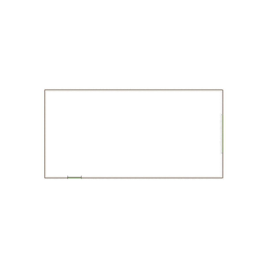 Simple exterior sketch based on interior layout (501-750 SF), either provided by the client or created by us, suitable for estimating in Xactimate.