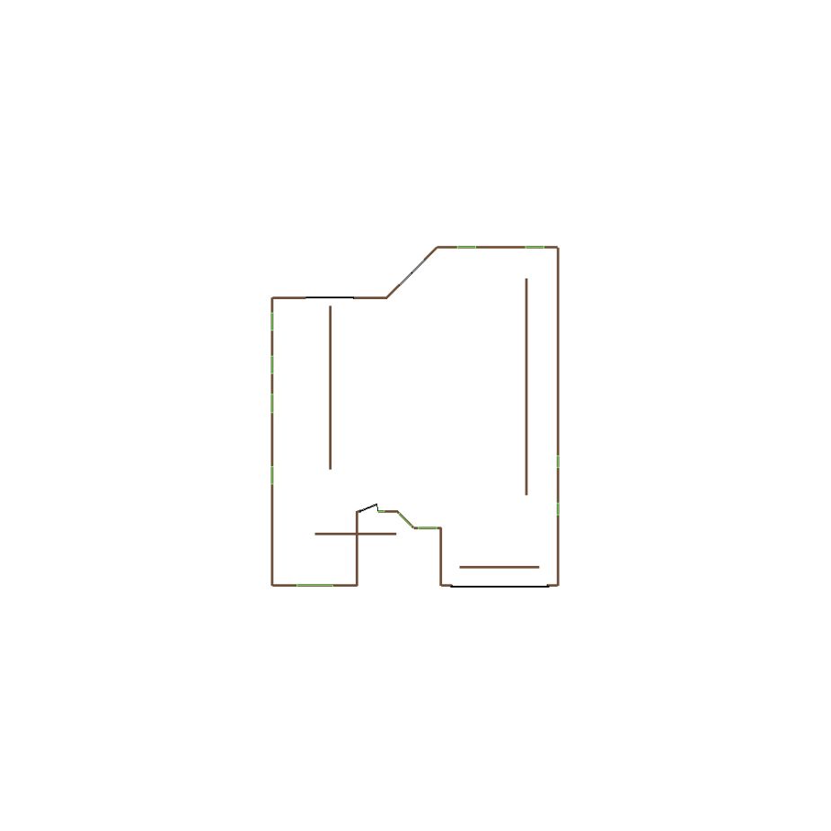 Detailed exterior sketch based on aerial imagery of a residential structure (21-30 SQ), suitable for use in damage assessment and restoration workflows in Xactimate.