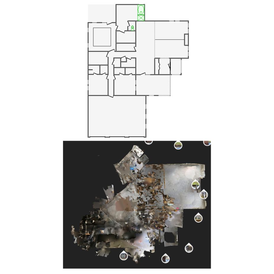 Expert Xactimate interior sketch drafting from distorted or misaligned 3D scans