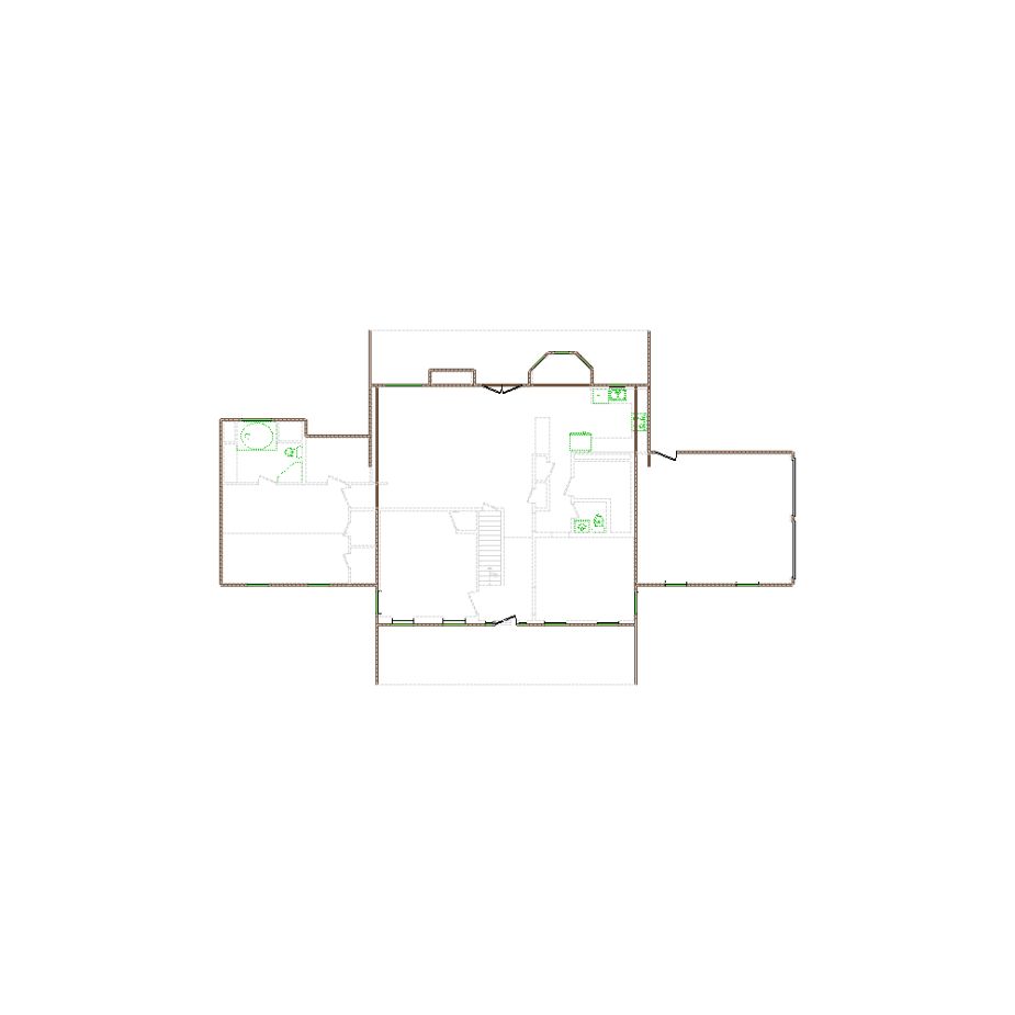 Detailed exterior sketch (4501-5000 SF) based on interior layout provided by the client or created by us. Suitable for siding, paint, and wall estimates.