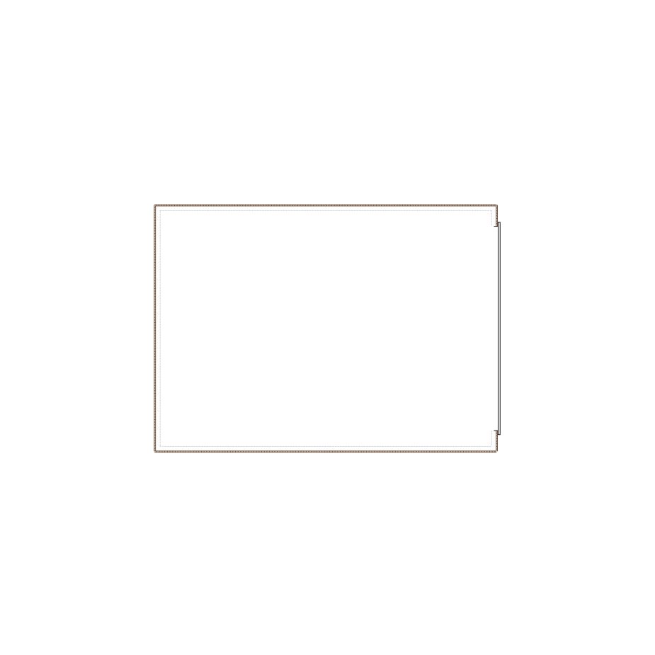 Simple exterior sketch based on interior layout (251-500 SF), either provided by the client or created by us, suitable for estimating in Xactimate.