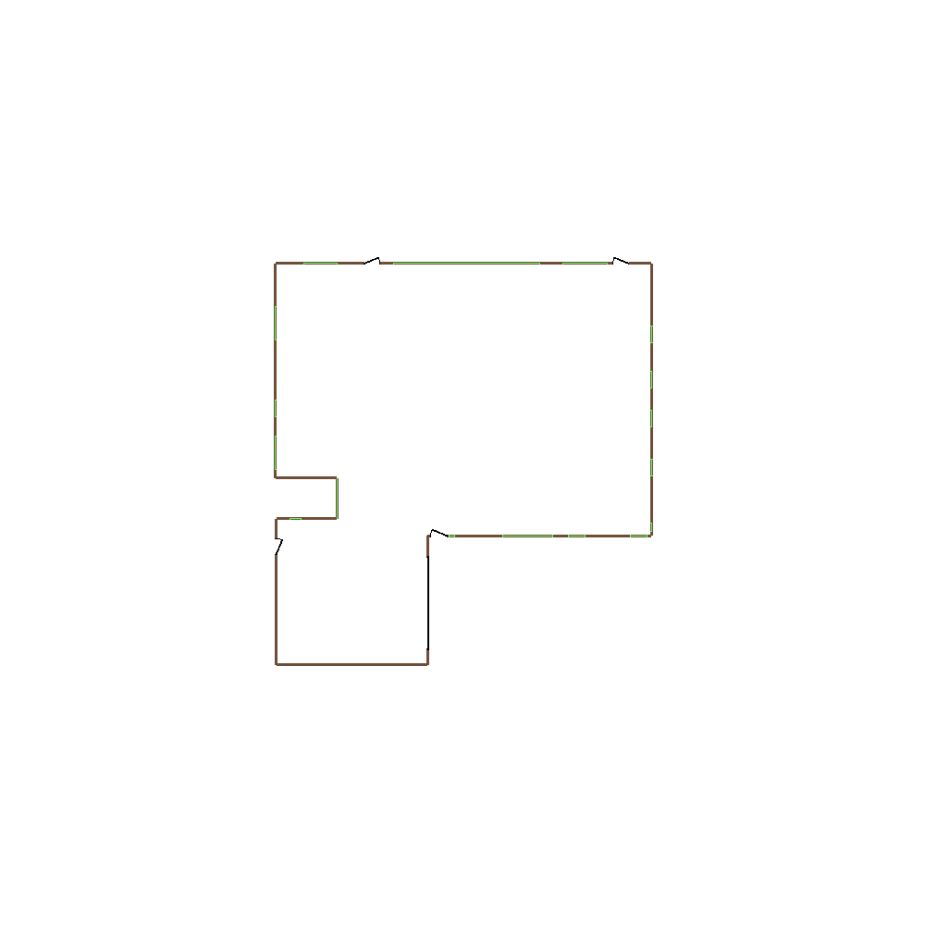 Detailed exterior sketch based on aerial imagery of a residential structure (31-40 SQ), suitable for use in damage assessment and restoration workflows in Xactimate.