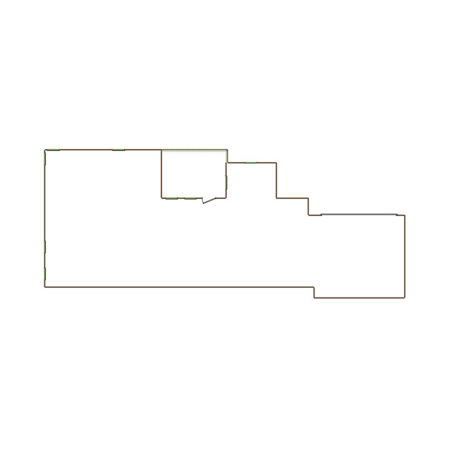 Detailed exterior sketch based on aerial imagery of a residential structure (21-30 SQ), suitable for use in damage assessment and restoration workflows in Xactimate.