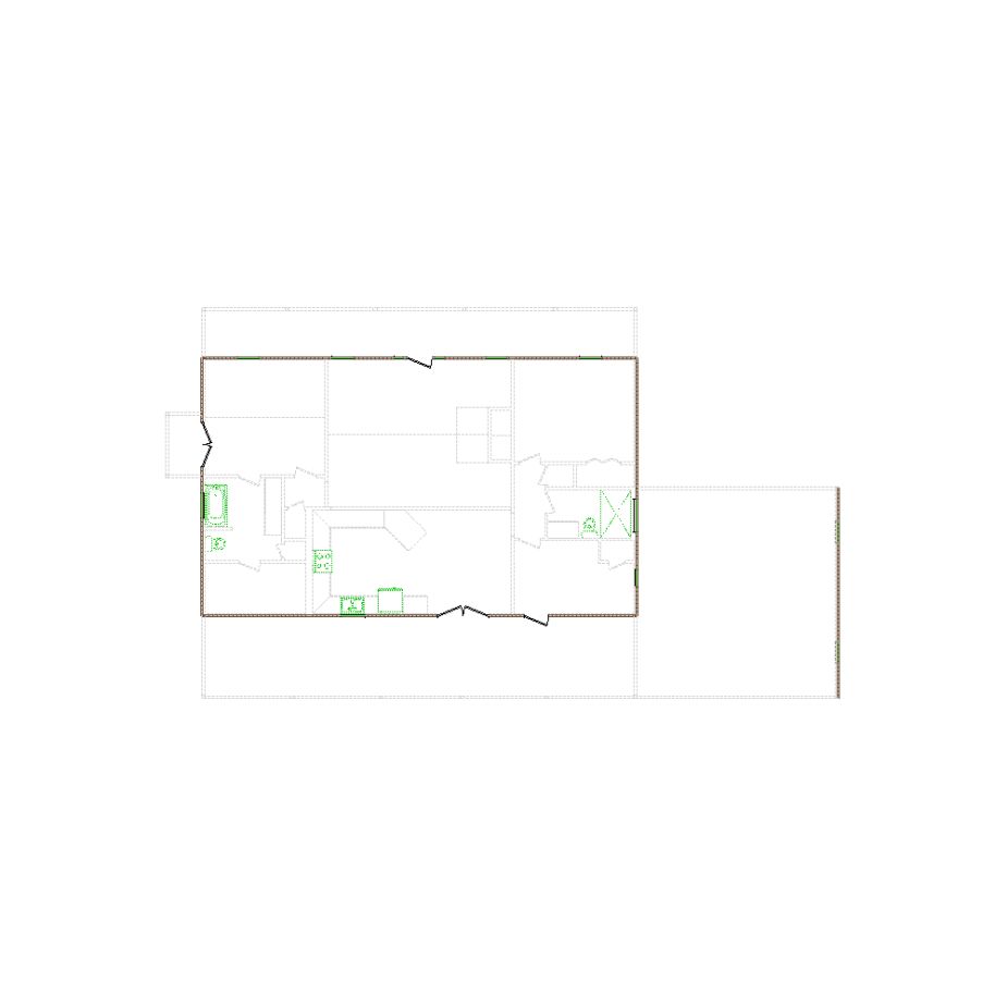 Detailed exterior sketch (2501-3000 SF) based on interior layout provided by the client or created by us. Suitable for siding, paint, and wall estimates.