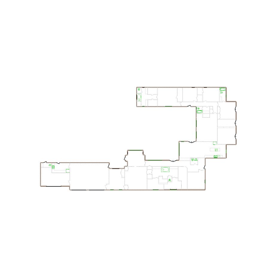 Detailed exterior sketch (4501-5000 SF) based on interior layout provided by the client or created by us. Suitable for siding, paint, and wall estimates.