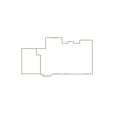 Simple exterior sketch of a residential structure (21-30 SQ), based on aerial imagery, used for estimating and documentation purposes in Xactimate.