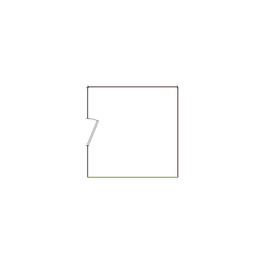 Simple exterior sketch of a residential structure (6-10 SQ), based on aerial imagery, used for estimating and documentation purposes in Xactimate.