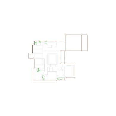 Simple exterior sketch based on interior layout (3001-3500 SF), either provided by the client or created by us, suitable for estimating in Xactimate.