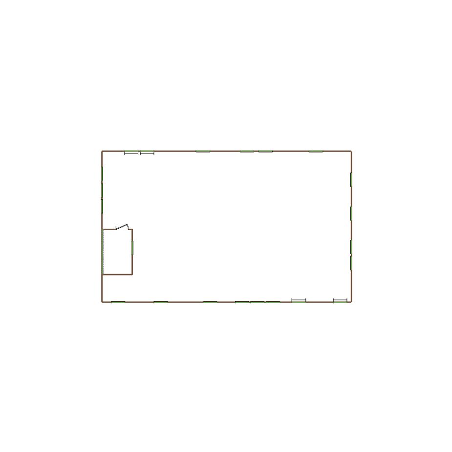 Simple exterior sketch of a residential structure (21-30 SQ), based on aerial imagery, used for estimating and documentation purposes in Xactimate.