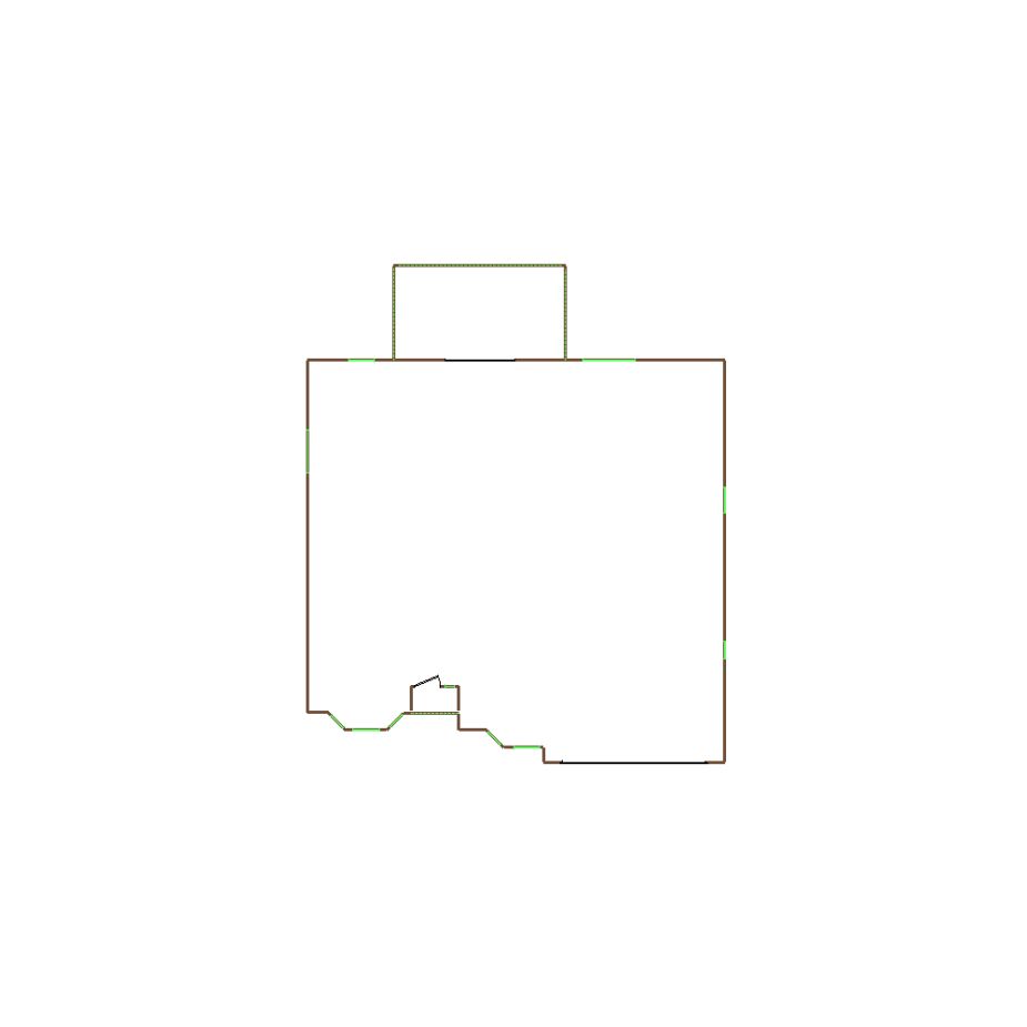 Detailed exterior sketch based on aerial imagery of a residential structure (11-20 SQ), suitable for use in damage assessment and restoration workflows in Xactimate.