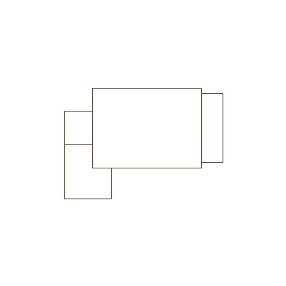 Simple exterior sketch of a residential structure (11-20 SQ), based on aerial imagery, used for estimating and documentation purposes in Xactimate.