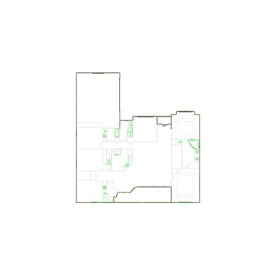 Detailed exterior sketch (3001-3500 SF) based on interior layout provided by the client or created by us. Suitable for siding, paint, and wall estimates.