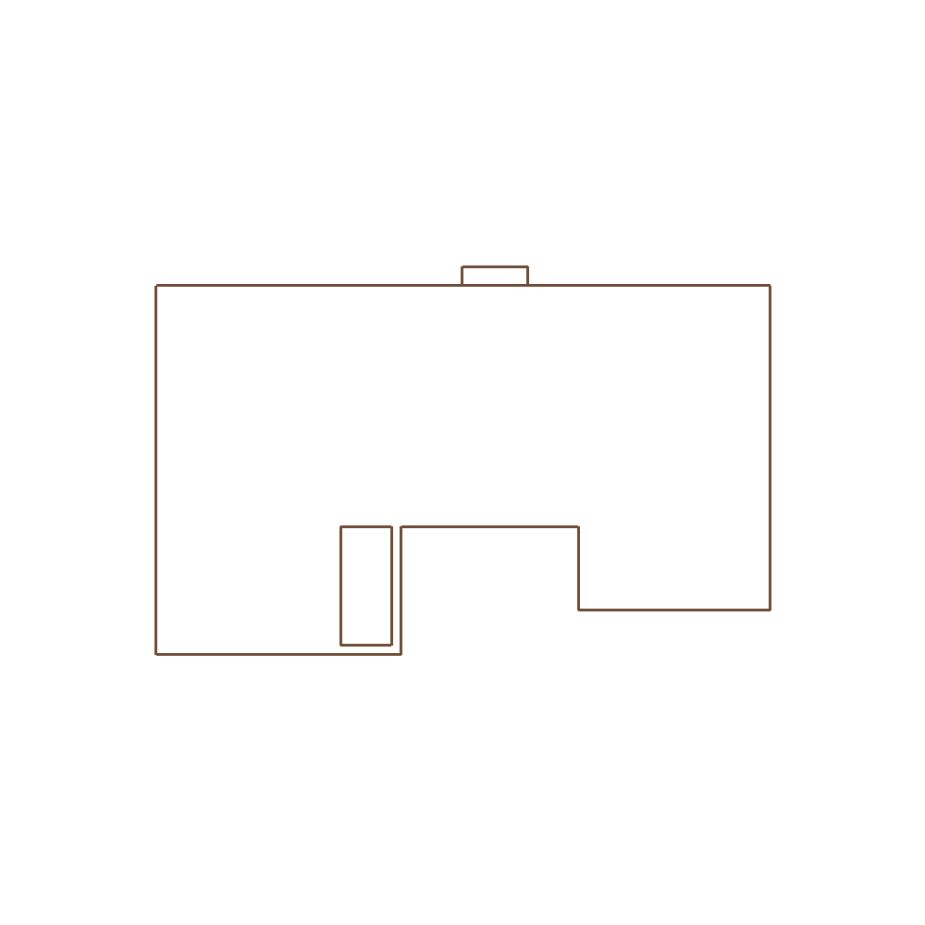Simple exterior sketch of a residential structure (31-40 SQ), based on aerial imagery, used for estimating and documentation purposes in Xactimate.