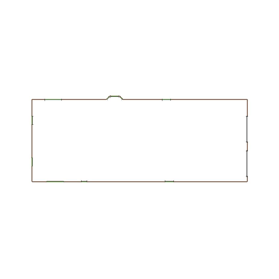 Simple exterior sketch of a residential structure (31-40 SQ), based on aerial imagery, used for estimating and documentation purposes in Xactimate.
