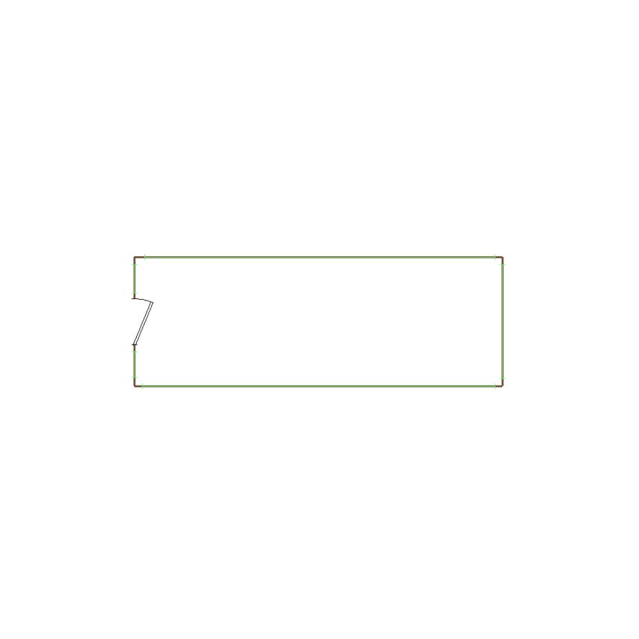 Simple exterior sketch of a residential structure (6-10 SQ), based on aerial imagery, used for estimating and documentation purposes in Xactimate.