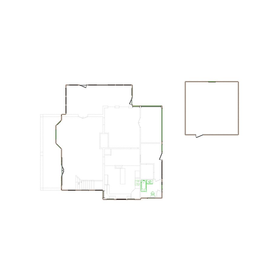 Detailed exterior sketch (4501-5000 SF) based on interior layout provided by the client or created by us. Suitable for siding, paint, and wall estimates.