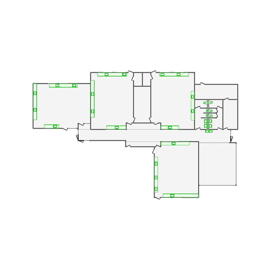 Professional Xactimate interior floor plan for massive 10000 sq ft commercial claims