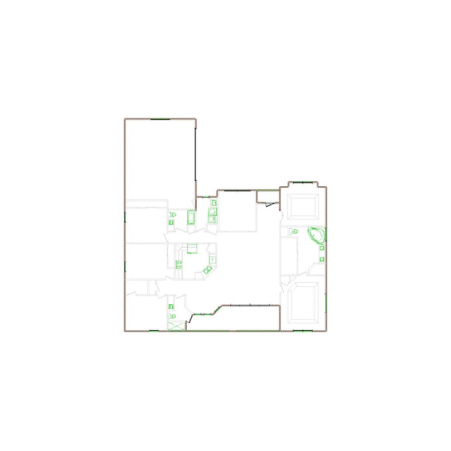 Detailed exterior sketch (3001-3500 SF) based on interior layout provided by the client or created by us. Suitable for siding, paint, and wall estimates.
