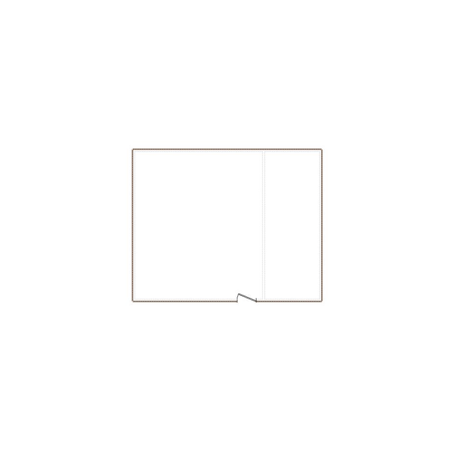 Simple exterior sketch based on interior layout (501-750 SF), either provided by the client or created by us, suitable for estimating in Xactimate.