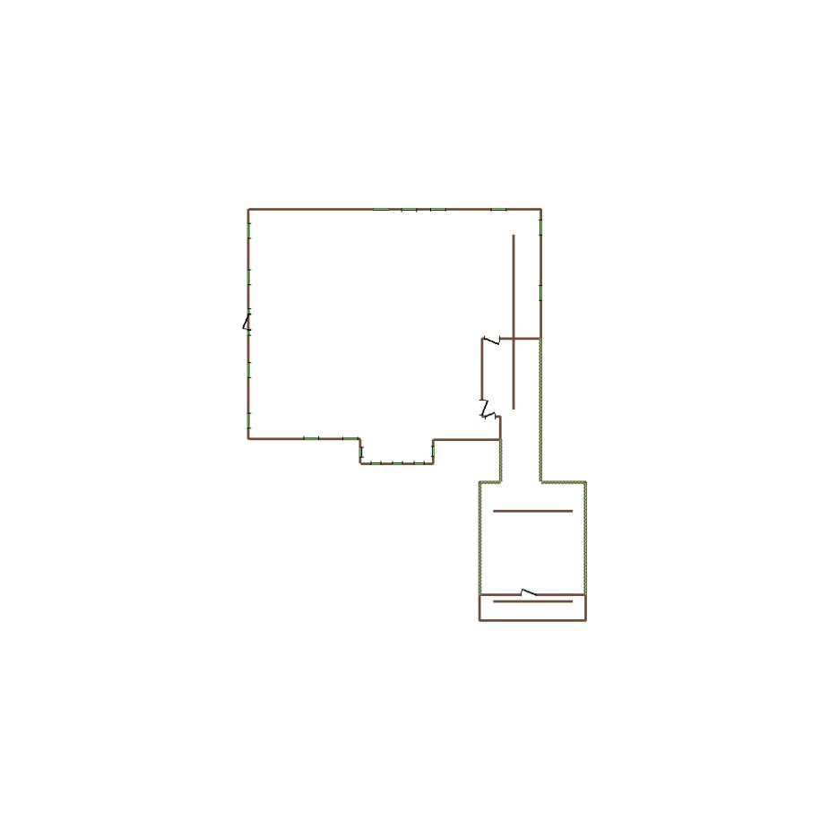 Detailed exterior sketch based on aerial imagery of a residential structure (31-40 SQ), suitable for use in damage assessment and restoration workflows in Xactimate.