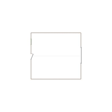 Simple exterior sketch based on interior layout (501-750 SF), either provided by the client or created by us, suitable for estimating in Xactimate.