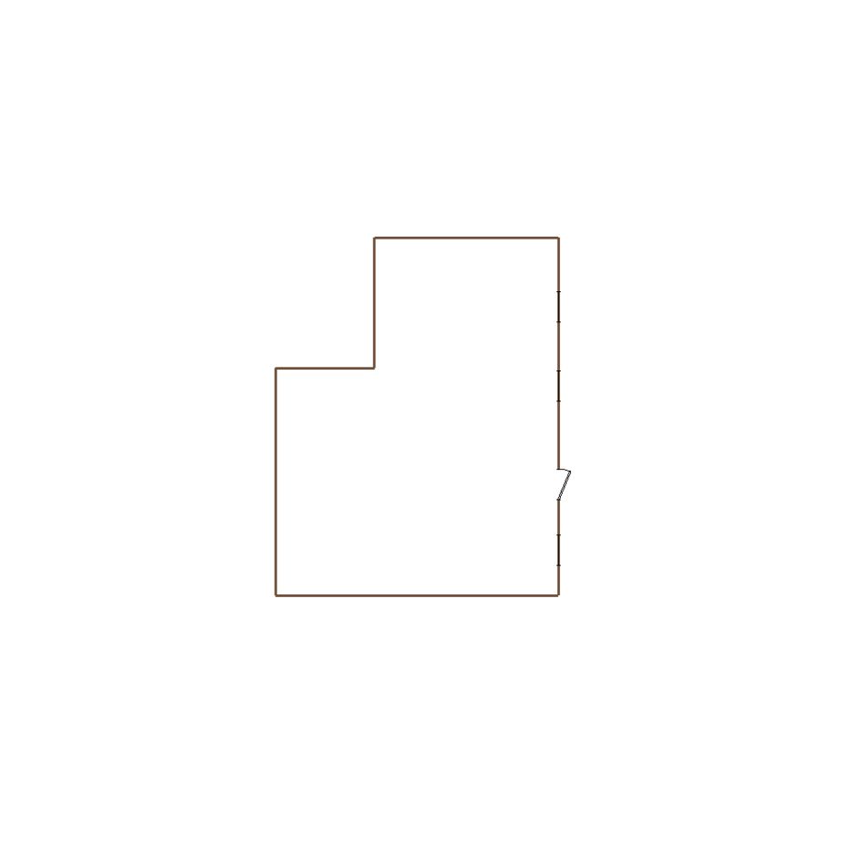 Detailed exterior sketch based on aerial imagery of a residential structure (6-10 SQ), suitable for use in damage assessment and restoration workflows in Xactimate.