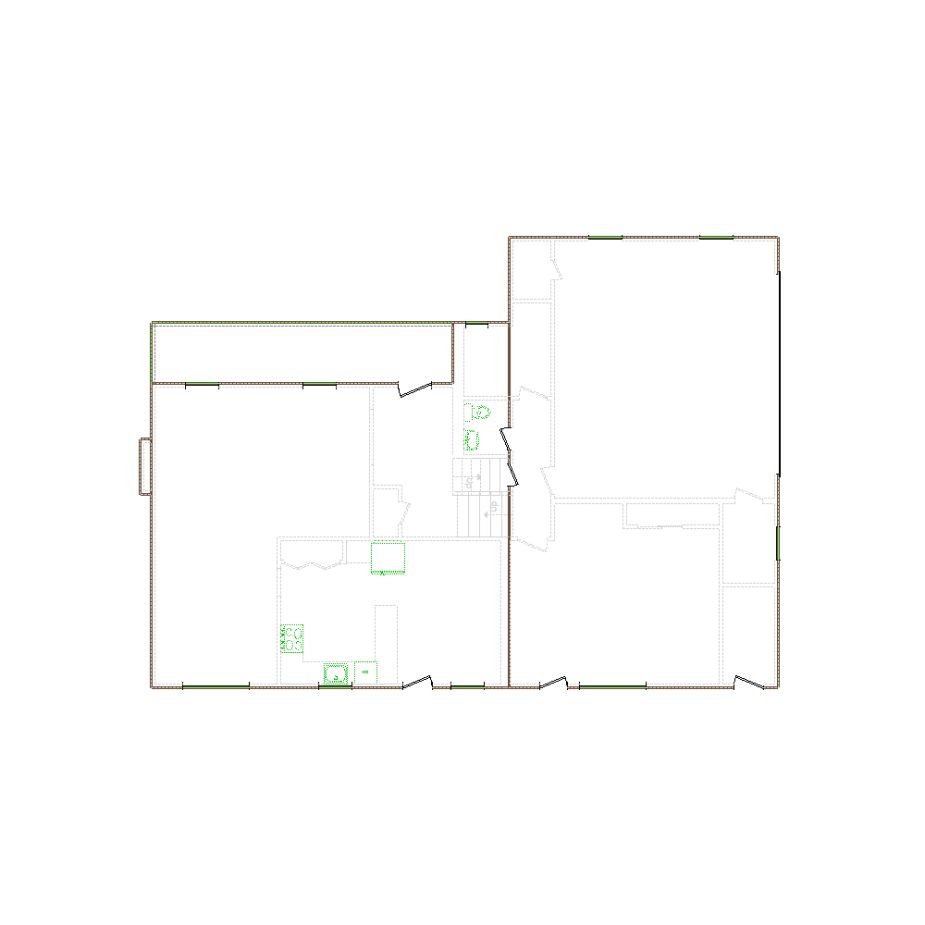 Detailed exterior sketch (2501-3000 SF) based on interior layout provided by the client or created by us. Suitable for siding, paint, and wall estimates.