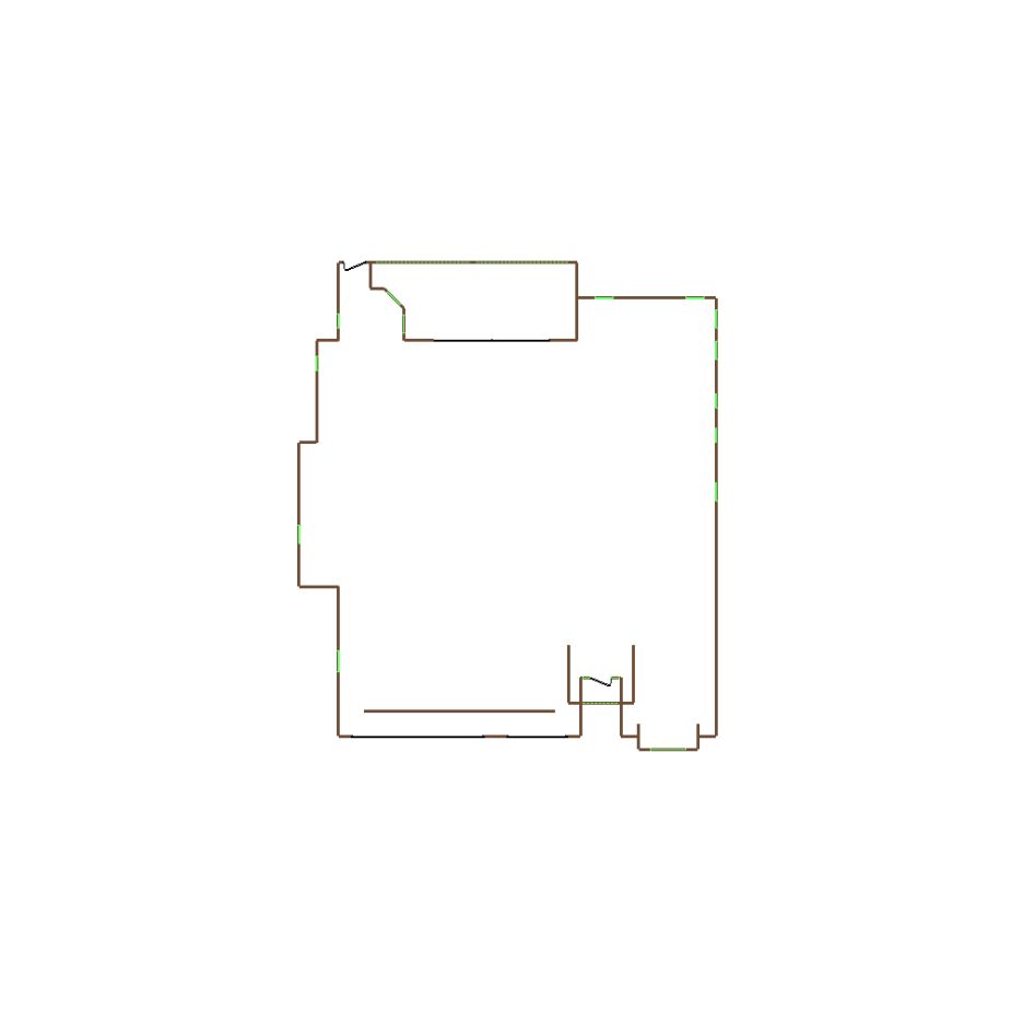 Detailed exterior sketch based on aerial imagery of a residential structure (31-40 SQ), suitable for use in damage assessment and restoration workflows in Xactimate.