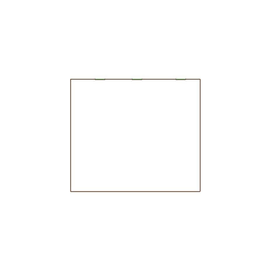 Simple exterior sketch of a residential structure (11-20 SQ), based on aerial imagery, used for estimating and documentation purposes in Xactimate.