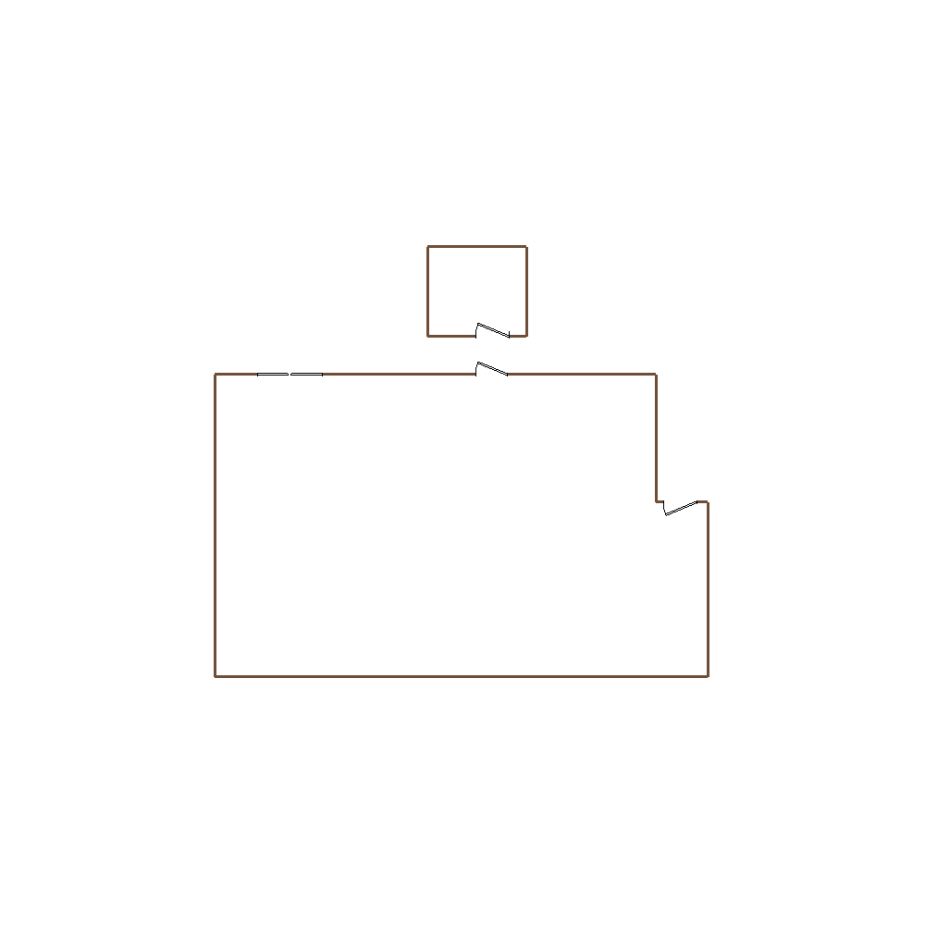 Simple exterior sketch of a residential structure (11-20 SQ), based on aerial imagery, used for estimating and documentation purposes in Xactimate.