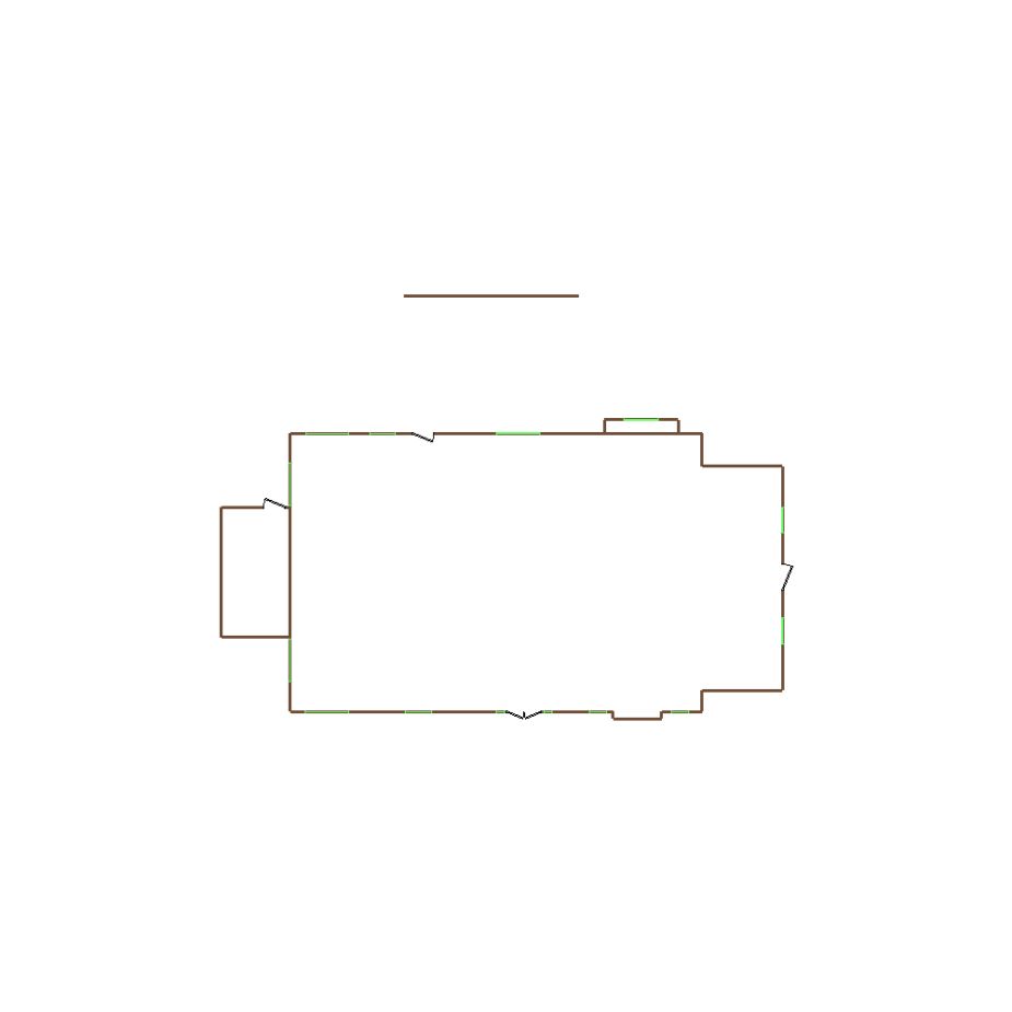 Detailed exterior sketch based on aerial imagery of a residential structure (31-40 SQ), suitable for use in damage assessment and restoration workflows in Xactimate.