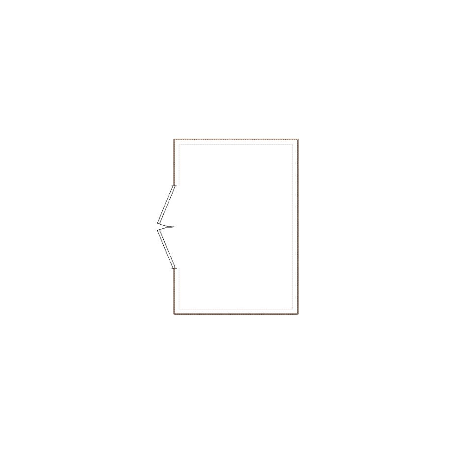 Simple exterior sketch based on interior layout (1-250 SF), either provided by the client or created by us, suitable for estimating in Xactimate.