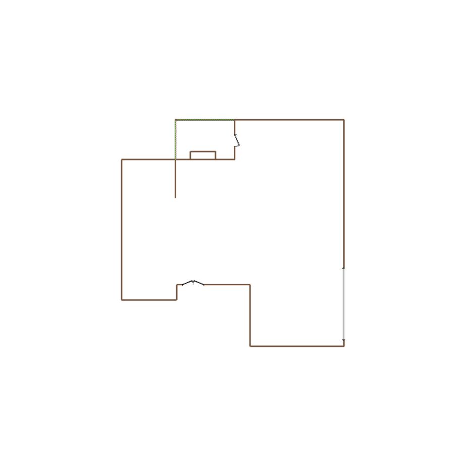 Simple exterior sketch of a residential structure (31-40 SQ), based on aerial imagery, used for estimating and documentation purposes in Xactimate.