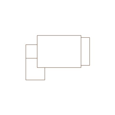 Simple exterior sketch of a residential structure (11-20 SQ), based on aerial imagery, used for estimating and documentation purposes in Xactimate.